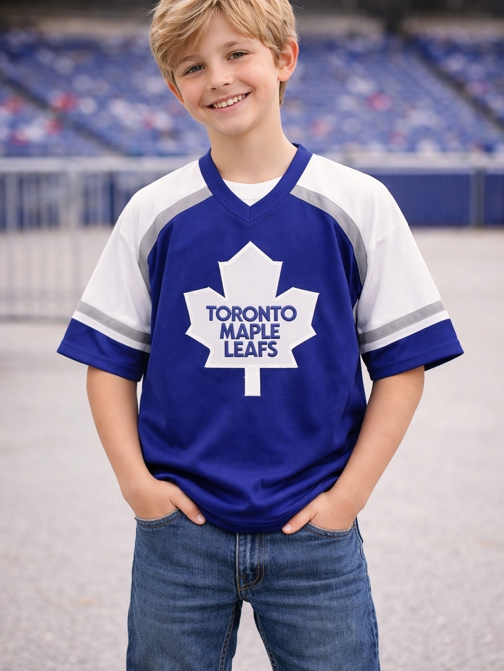 Toronto Maple Leafs CCM Kids Short Sleeve Hockey Jersey  Small Youth